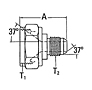 221501 37º Flare Swivel (Reducer) to 37º Flare